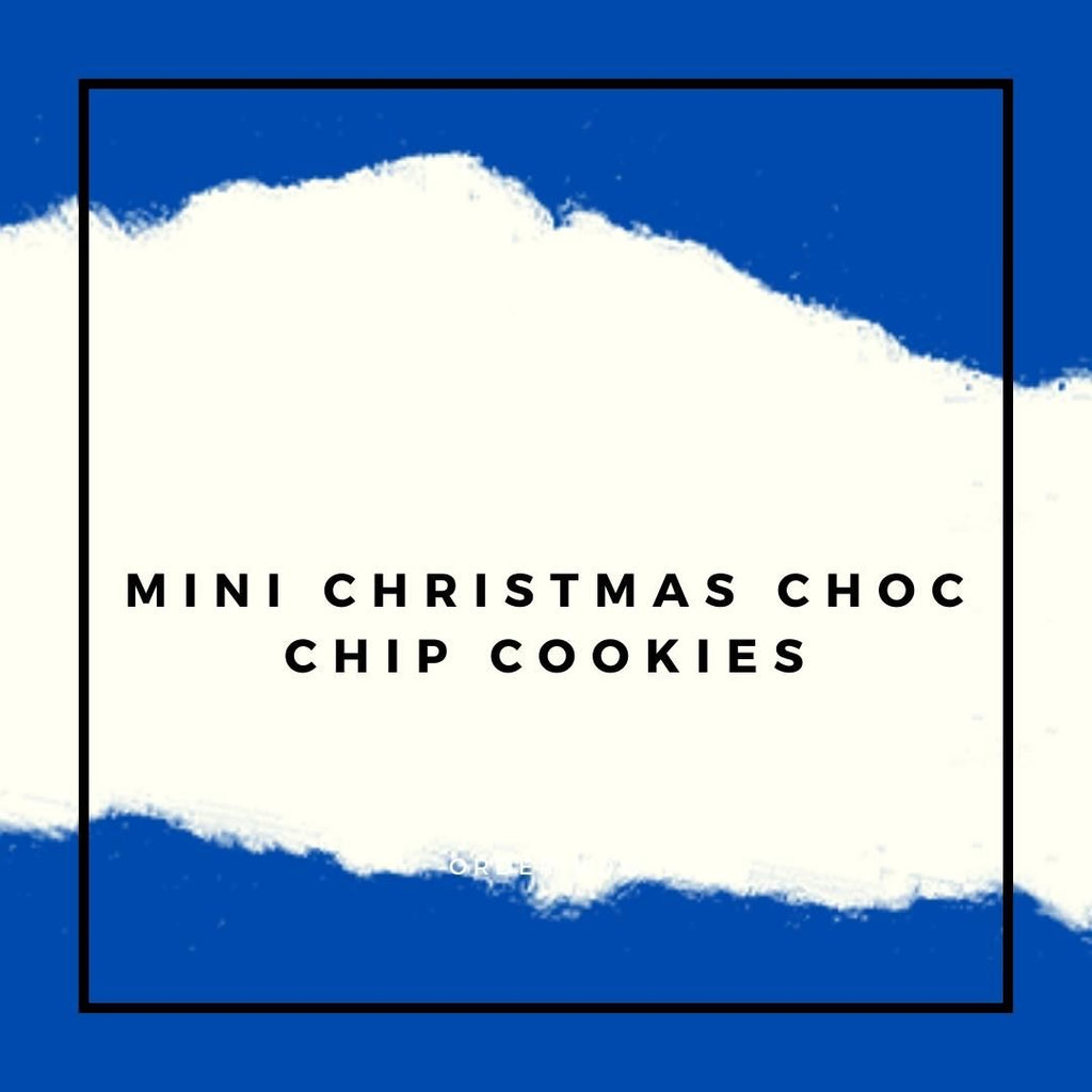 Mini Christmas Choc Chip cookies